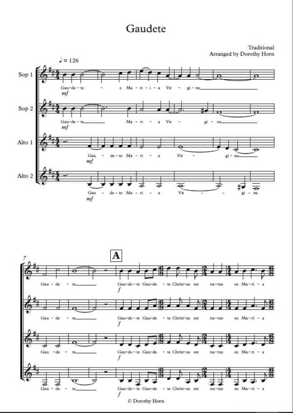 Gaudete - Latin