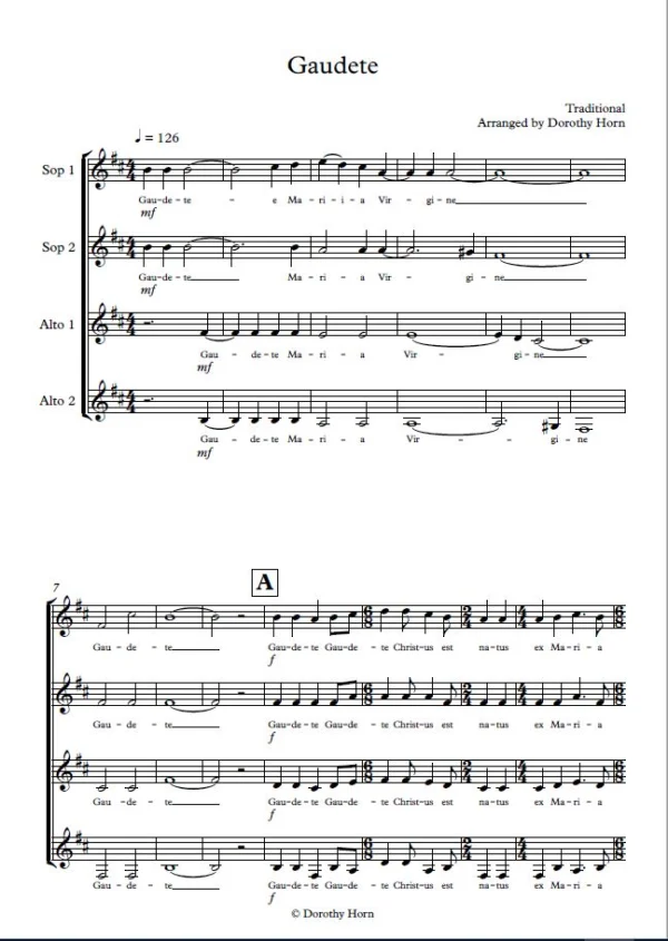Gaudete - Latin